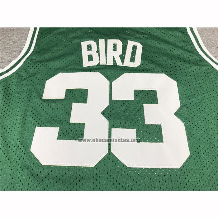 Camiseta Boston Celtics Larry Bird NO 33 Mitchell & Ness 1985-86 Verde